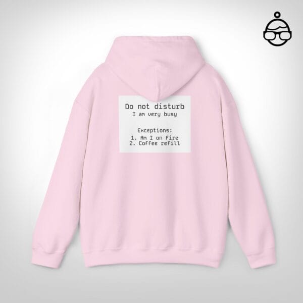 Do not disturb hoodie